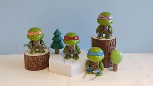 Bandai | Bộ 4 Mô Hình Nhân Vật Neca TMNT Phiên Bản Giới Hạn - Tượng Anime Ninja Rùa Có Khớp Nối Đồ Chơi Mô Hình Dành Cho Người Sưu Tầm & Người Hâm Mộ