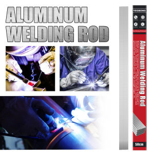 Aluminum Welding Rod 50cmx1.6mm/2.0mm LowTemperature Flux-Cored Copper Aluminum Core Electrode Welding Wire for Repair
