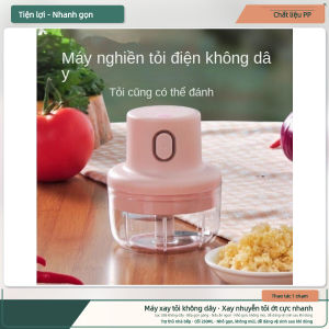 Máy Xay Tỏi Điện Không Dây Sạc USB Tiện Lợi Gia Dụng Nhỏ Gọn
