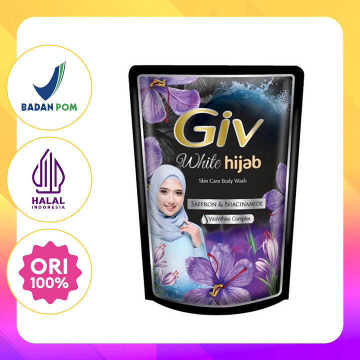 Giv White Hijab Body Wash Refill Ml Saffron Niacinamide Lazada Indonesia