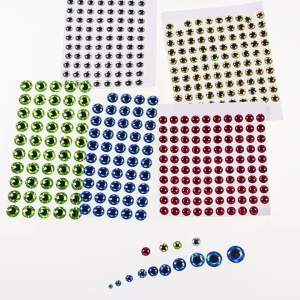 100pcs/200pcs Holographic 3D Fishing Lure Eyes Simulation Eyeball For Jig Baits Crankbait Artificial Lure DIY Eye Fishing Tackle