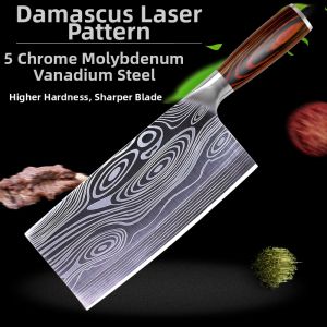 Damascus Pattern Stainless Steel Kitchen Chef Knife