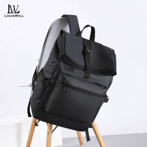 LouisWill Shoulder Bag Textured Leather Film Bag Large Capacity Bag Multifunctional Computer Bag Travel Backpack Student Bag Laptop Bag Backpacks for Commuting Swimming Beach Outdoor Sports