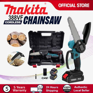 6 Inch Cordless Electric Mini Chainsaw Japan Import Makita Battery Portable Electric Cordless Chain SawHandheld Pruning Elektrik Saw for Wood Cutter Original Rechargeable