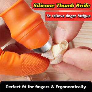 BIBLIO Silicone Thumb Knife Fruit & Vegetable Tools Thumb Cutter Kitchen Gadget Garden Gloves