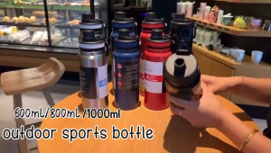600ML/800ML Stainless Steel Thermos Double Wall Sport Water bottle Tumbler Hot & Cold Insulated Vacuum Flask With Handle