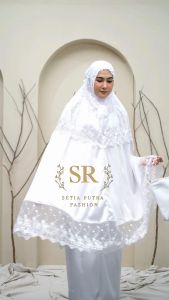 Mukena Dewasa Aleya Silk Premium Renda Mewah Jumbo