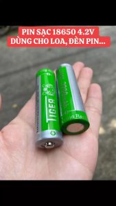 PIN SẠC 3.7v 4.800MWH 18650 MÀU XANH CHO LOA PHÁP LOẠI 1 XỊN Pin Sạc Lithium-ion 18650 4.2V 2200mAh