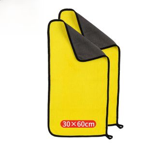 Double-Sided Thickened Superfine-Fiber Car Wash Towel No Shedding Professional Automobile Interior Cleaning Supplies