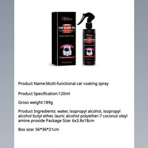 Car coating spray Protective cleaning coating spray Protective and convenient multifunctional mainte 汽车油膜擦 车玻璃车漆清洁