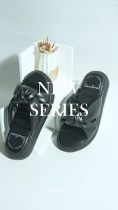 Sara Sara DIVA Sandal Cewek Kekinian Tinggi 3.5cm / Sendal Wedges / Sendal Casual Wanita Kondangan