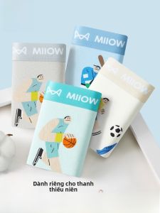 MiiOW | Quần lót nam trẻ em kháng khuẩn bằng vải cotton pha trộn thoải mái thoáng khí mùa hè quần lót nam trẻ em cạp vừa