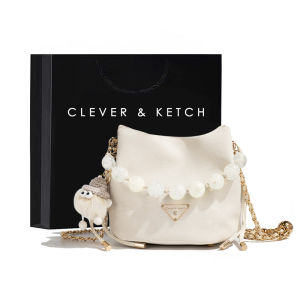 Clever&Ketch Fashionable Birthday Gift Womens Bucket Bag 2025 New Style Lightweight Luxury Single Shoulder Crossbody Bag