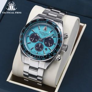 Đồng Hồ Lặn Dành Cho Doanh Nhân Chiến Thuật Frog VS75B Quartz Chronograph 316L Thép Sapphire 200M Đồng Hồ Thể Thao Dạ Quang Chống Nước