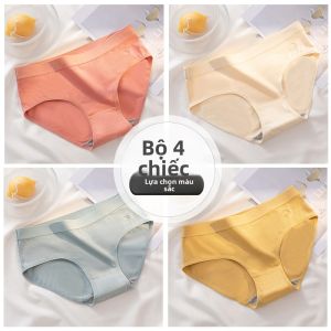 Quần lót nữ MiiOW cotton kháng khuẩn cạp vừa thoáng khí không vết hằn