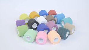 1 Roll Colorful Sport Self Adhesive Elastic Bandage Wrap Tape 4.5m Elastoplast For Knee Support Pads Finger Ankle Palm Shoulder