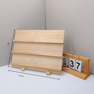 Wooden Jewelry Display Stand Earring Cards Holder Jewelry Rack Stand Removable Showcase with Slots for Bracelets Craft Showing