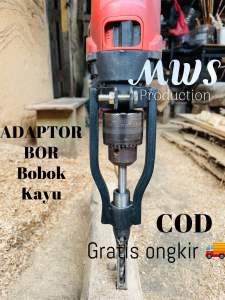 Adaptor bor bobok kayu / alat penyepit mata bor pahat kayu / dudukan mata bor bobok kayu