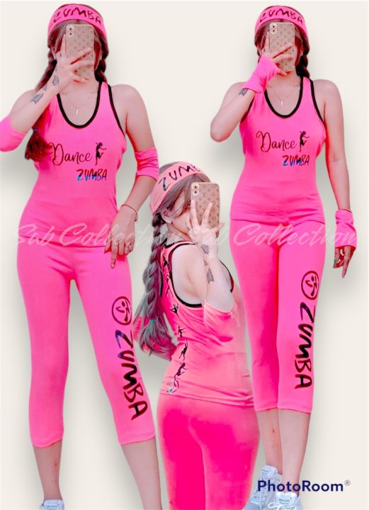 Pink zumba sale outfit