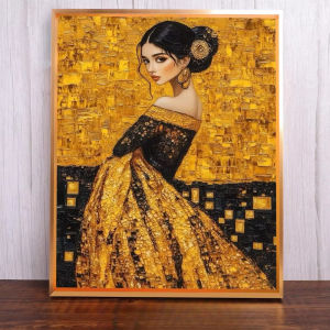 500/1000/1200/2000PCS Jigsaw Puzzle Peaceful Girl Portrait With Flowers For Adults Ideal For Stress Relief And Relaxation