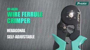 ProsKit CP-463G Wire Ferrule Crimper – Hexagonal Crimp