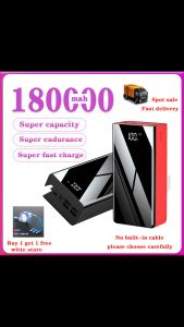 Witte Super Kapasitas  power bank 180000mah awet tahan lama Super cepat biaya