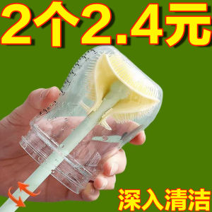 Silicone Long Handle Household Cleaning Brush Foldable Head No Dead Angle Multi-Function Cup Brush/Dish Brush/Kitchen Brush