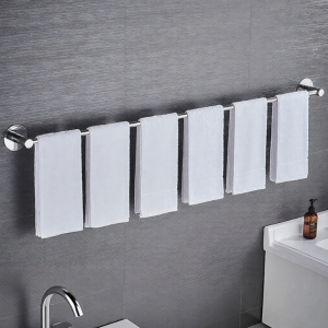Drill-free Stainless Steel 304 Long Single Bar Towel Rack