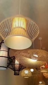 TOMAX Bamboo Chandelier Bamboo Zen Tea Room Lamp Homestay Creative Personality Bamboo Woven Japanese Lantern Hot Pot Restaurant Bamboo Lamps