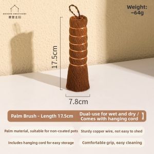 MODERN SWEETHOME | Non-scratch Natural Palm Kitchen Cleaning Brush