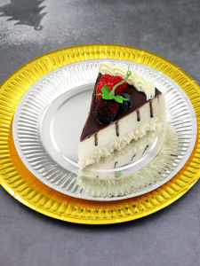 Đĩa Giấy Dùng Một Lần 7 Inch 9 Inch Vàng Bạc Tấm Lót Giấy Nướng Tấm Lót Đĩa Đựng Thức Ăn Cho Tiệc Sinh Nhật Đĩa Đựng Thức Ăn Dùng Một Lần