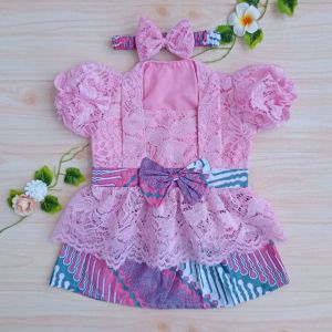 Kebaya Bayi Kinan untuk Tedhak Siten / Kebaya Anak / Kebaya Anak warna Baby Pink
