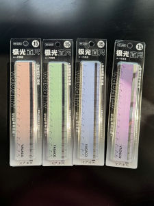 Aurora Color Changing Ruler 15cm Fun Measurement Tool for Students Wave Shape Multicolor Straight Ruler Simple Design