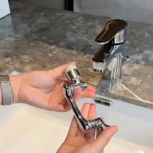 Extender Faucet Rotation 2 Mode Sambungan Kran Stainless Wastafel Rotary REF2