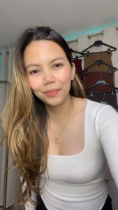 Square Neck Long Sleeve Shirt Blouse Crop Lengan Panjang