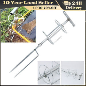 Garden Hose Guide Stake Sturdy Metal Hose Guide Easy Installation Heavy Duty Accessories for Outside Lawn Courtyard Lawn Yard