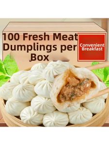 Frozen Ready-to-Eat Pork and Scallion Filled Baozi