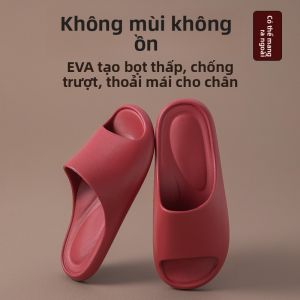 MONLEYTA | Dép đi trong nhà mùa hè chống trượt kháng khuẩn không tiếng EVA cho nam và nữ dùng trong nhà phòng tắm