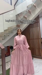 TERBARU ARROFA DRESS SHIMMER BUSUI BAJU PESTA LEBARAN BIG SIZE BAYAT DITEMPAT