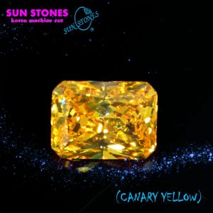 CZ Radiant 5A KOREA MACHINE CANARY YELLOW DARK Diamond CZ เพรชรัสเซีย ทรงเรเดียน/สี่เหลี่ยมขอบมน สีเหลือง