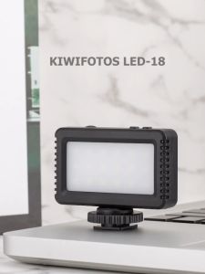 【Big-Sales】 Kiwifotos LED 18 5600K Mini LED Fill USB Chargeable for Vlog & Live Streaming on Camera / Phone Clip / Phone Grip
