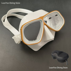 Superior Aluminium Freediving Goggles Similar Apollo Alloy Low Volume Diving Glasses Comfortable Scuba Mask with Black Box