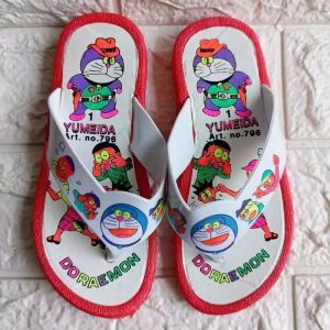 Sendal Jepit Karet Anak Jadul Karakter Doraemon Lucu Anak Cowok/Cewek YUMEIDA 769