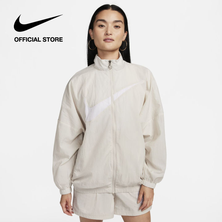Nike Womens Sportswear Essential Woven Jacket Light Orewood