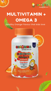Gumazing Multivitamin + Omega 3 Gummies for Kids | 60 Pcs