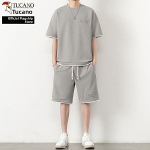 TUCANO | Summer New Fashion Casual Sporty T-shirt and Shorts Set L