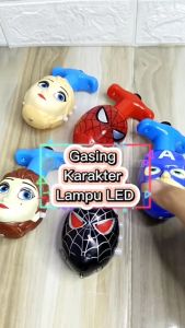Mainan Anak Gangsing GASING Karakter Captain Spider Peri dengan Lampu Suara Flashing Top Karakter Game Prank Lucu Seru Interaktif Orangtua anak Interaksi Pengurangan Stres dan Gelisah Mainan Baru Mainan Aneh