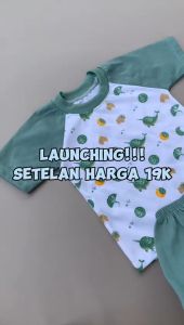 Butik Baby - Setekan Kaos Oblong Bayi Lengan pendek Usia 0-3 Bulan
