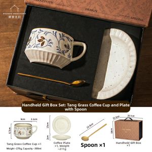 MODERN SWEETHOME | Underglaze Ceramic Coffee Cup Women Gift