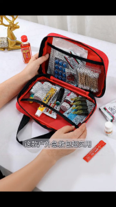 173pcs All-in-One Emergency First Aid Kit Portable Medical Survival Bag for Family Car Home Outdoor and Travel Use